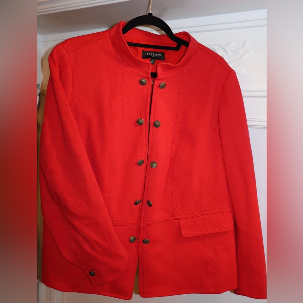 Talbots Red Blazer 16W